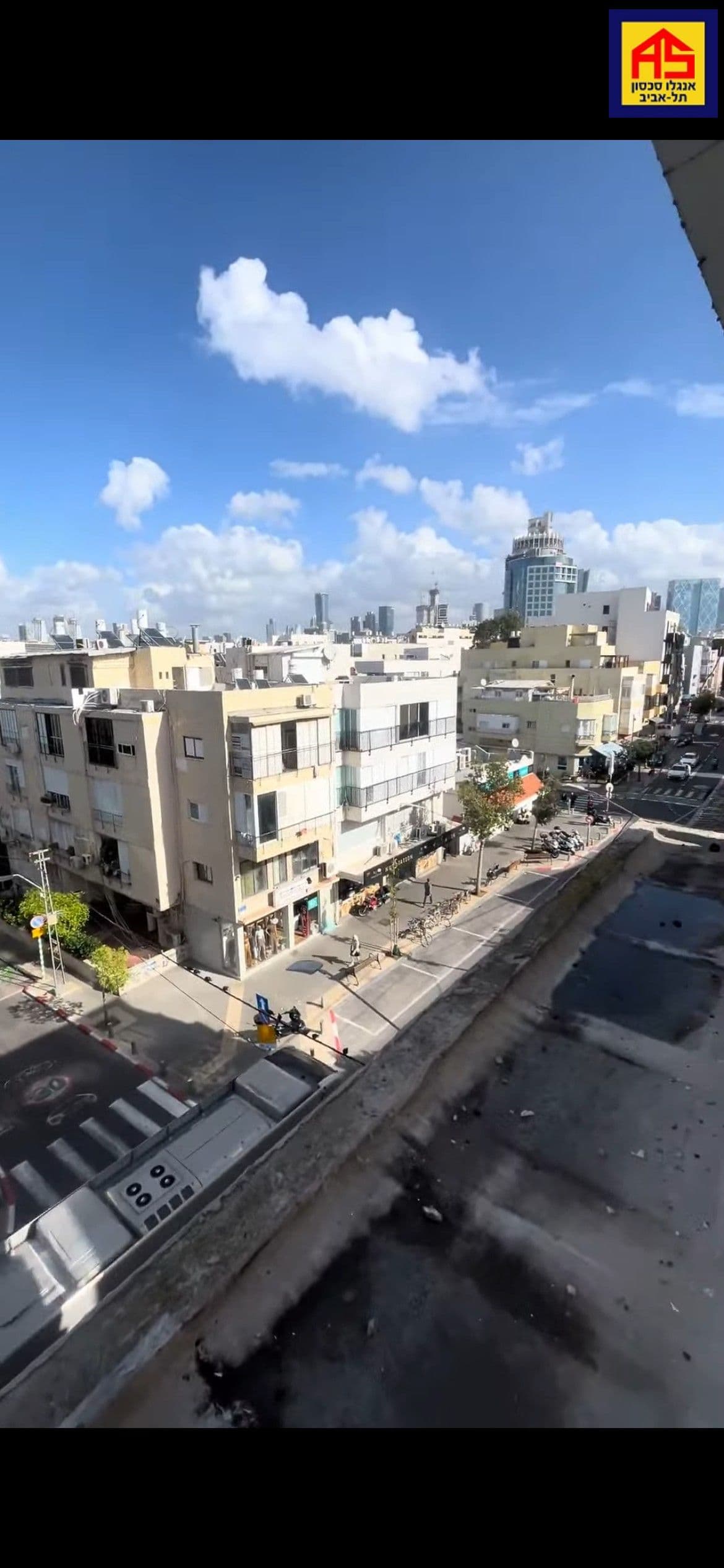 דירת גג 1 חדרים, בוגרשוב, הצפון הישן, תל אביב יפו
